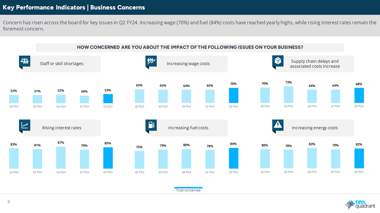 SMEs Enter Holiday Season with Growth Ambitions Amid Economic Headwinds - Key Performance Indicators - Business Concerns