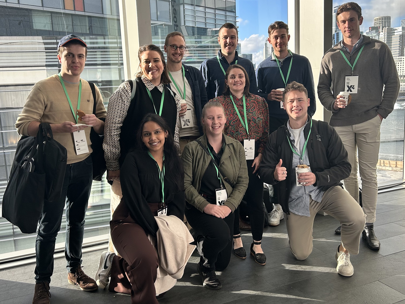 Internship Success: 14 Transformative Months at Fifth Quadrant - The Fifth Quadrant Team at x4, one of the many conferences we attended.